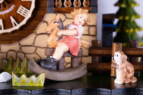 Miniatura 7 de Cuckoo Palace Reloj Cuco Deer Park Mill Station Chalet-Style 13.0 in Cuarzo Movimiento