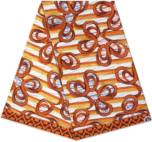 Miniatura 13 de Patrón africano de cera Ankara imprime tela 6 yardas 100% algodón cera paño para vestido de fiesta y telas de tapicería DIY LB041