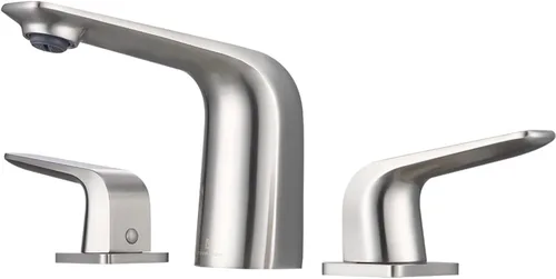 Miniatura 22 de TOCALOCA Grifo de baño de oro cepillado, un solo orificio, una sola palanca, grifo de lavabo tipo vasija, cobre, flujo aireado, 2.2 GPM, garantía