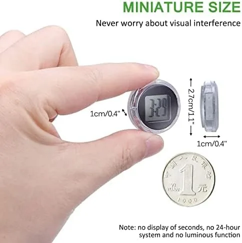 Miniatura 3 de Reloj digital impermeable para motocicleta, paquete de 4, 1.1 pulgadas de diámetro