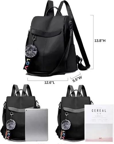 Miniatura 20 de Mochila para mujer, impermeable, antirrobo, bolsa de viaje, estiloA , L, Mochila