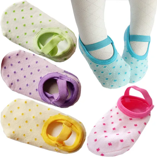 Miniatura 5 de Monochef Calcetines para bebé niña de regalo: 6 pares de calcetines Mary Jane con agarre antideslizante para 12-30 meses