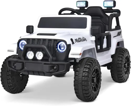 Joywhale - camión para niños de 12V, vehículo eléctrico motorizado alimentado por batería para niños, con control remoto, suspensión de 4 ruedas,