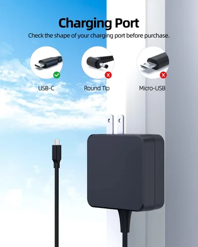 Miniatura 2 de Superer Cargador rápido apto para Asus Chromebook USB C, 45W
