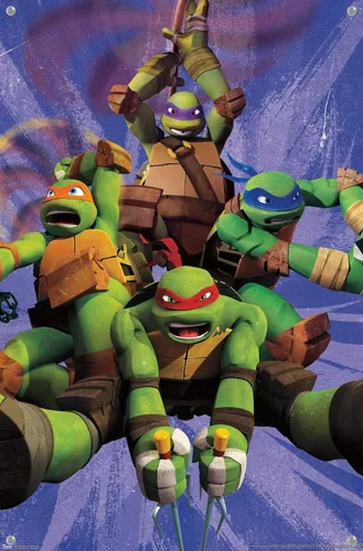Miniatura 4 de Trends International Nickelodeon Teenage Mutant Ninja Turtles - Póster de pared del equipo, 14.72 x 22.37 pulgadas, paquete de póster premium y pin