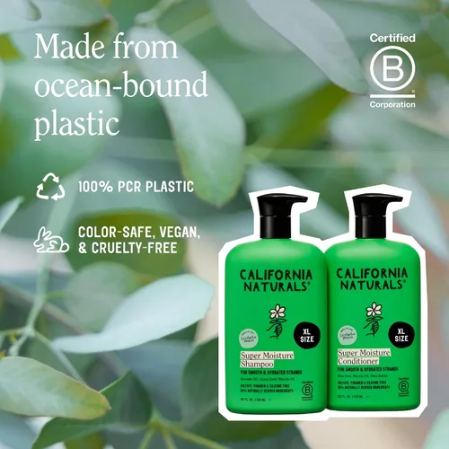 Miniatura 8 de California Naturals Eucalyptus Breeze - Juego de champú y acondicionador súper hidratante para cabello seco dañado, hidratación, cuero cabelludo
