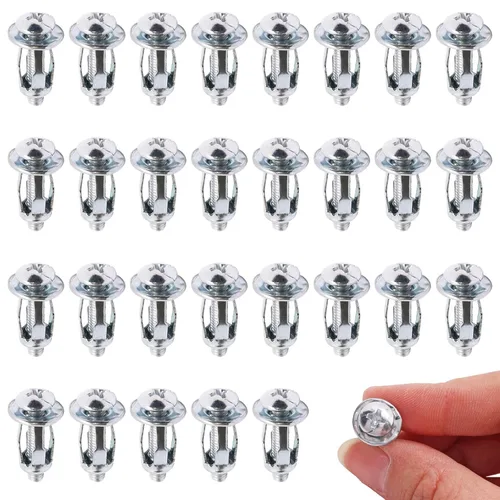Miniatura 8 de Anclajes de Pared Huecos con Tornillos de Servicio Pesado, Pernos Molly de Acero al Carbono Galvanizado en Zinc Anclajes de Pared para Paneles