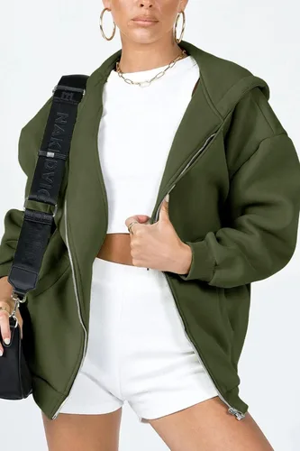 Miniatura 2 de PRETTYGARDEN Sudaderas con capucha Y2K con cremallera y bolsillos para mujer