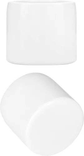 Miniatura 3 de QWORK Tapón de PVC para tubo de extremo, paquete de 20 piezas, 1/2" grado para muebles SCH40, tapón de tubo, conector de enchufe externo, blanco