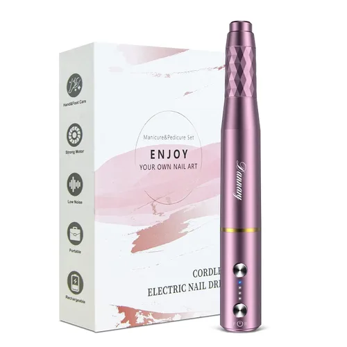 Efile - Taladro de uñas eléctrico profesional, lima de uñas eléctrica inalámbrica para uñas de gel acrílico, kit de manicura y pedicura para moler