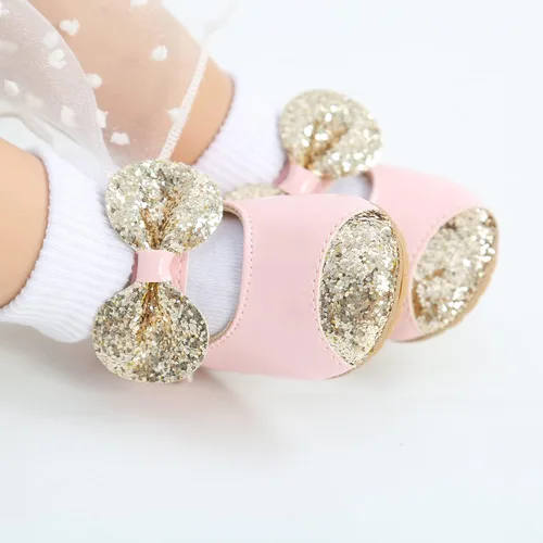 Miniatura 4 de Antheron Baby Girls Mary Jane Flats - Mocasines para bebé con suela suave, diseño floral brillante