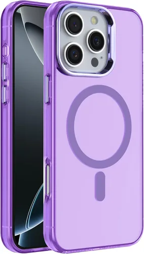 Miniatura 10 de S. Tedazo Funda magnética para iPhone 7/8 Plus (5.5 pulgadas) compatible con MagSafe, [no amarillenta] delgada, a prueba de golpes, funda para Negro