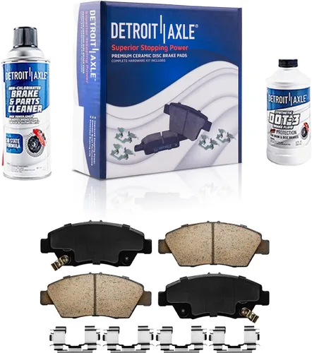 Miniatura 44 de Detroit Axle - Kit de freno delantero para Dodge Ram 1500 Durango Dakota Chrysler Aspen Dakota Driver Side Disco Freno Pinza de freno de cerámica