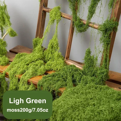 Miniatura 5 de Musgo verde falso para manualidades, musgo verde falso para plantas en maceta, plantas en maceta de imitación para decoración de manualidades, arte