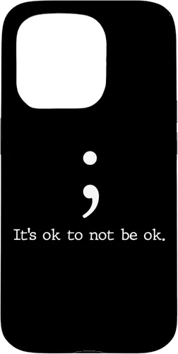 Miniatura 13 de Mental Health Awareness Shirts Semicolon Quote Gift Case for iPhone 17