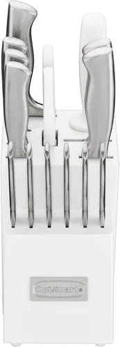 Miniatura 3 de Cuisinart Juego de cuchillos de bloque profesional, juego de cuchillos de 15 piezas con cuchillas de acero para un corte preciso, ligero, acero