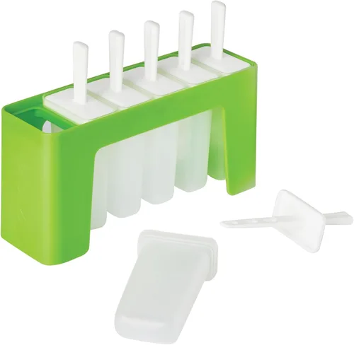Miniatura 8 de Tovolo Juego de 6 bandejas onduladas reutilizables para paletas con palitos para golosinas congeladas caseras, fáciles de limpiar, moldes de paletas