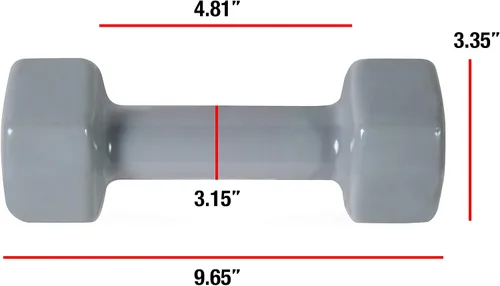 Miniatura 2 de Cap Barbell - Mancuerna con revestimiento de vinilo 1-15 LB (unidad única o par)