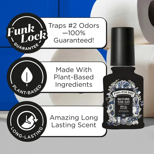 Miniatura 2 de Poo-Pourri Before-You-Go - Aerosol para inodoro, Royal Flush, 2 onzas líquidas - Eucalipto y menta