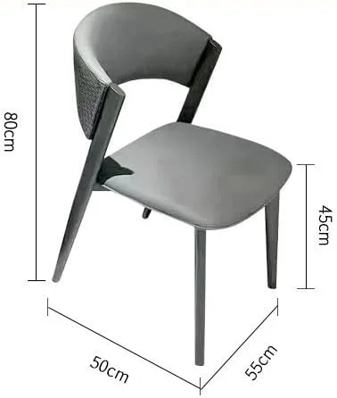 Miniatura 3 de Silla de escritorio cómoda Silla de comedor simple y moderna Silla de lujo ligera Silla de respaldo para el hogar Silla de comedor nórdica Silla