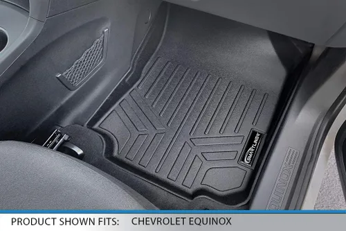 Miniatura 3 de SMARTLINER Juego de tapetes de piso de ajuste personalizado de 2 filas compatibles con Chevrolet Equinox 2018-2024
