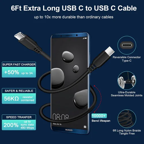 Miniatura 5 de Cargador súper rápido tipo C bloque de carga compatible con Samsung Galaxy Z Fold 7, Z Flip 7, A17, S25 Edge, S25 Ultra, S25, S25+, S24 Fe, S24 Negro