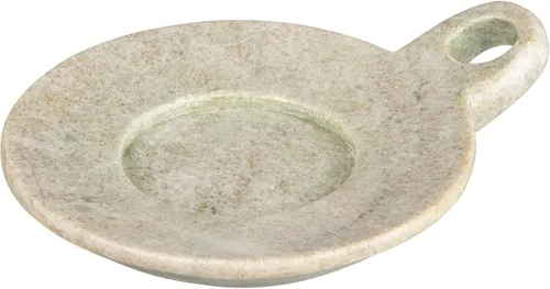 Miniatura 11 de Creative Co-Op Plato de mármol tallado a mano con asa, beige