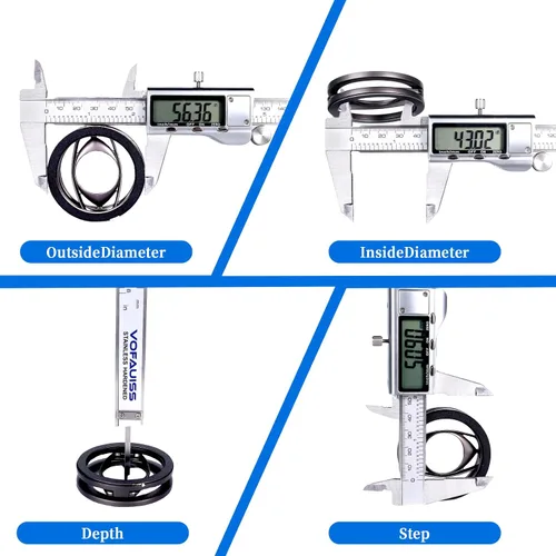 Miniatura 3 de Herramienta de medición de calibre digital, herramienta de medición de calibre con acero inoxidable, calibre vernier digital de micrometro con dial