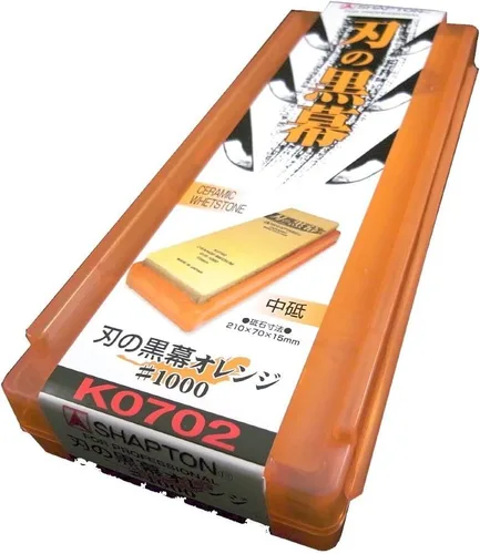 Miniatura 2 de SHAPTON Ha No Kuromaku - Piedra de afilar de cerámica (F-set) grano medio (#1000) + grano fino (# 5000) + grano fino (# 8000) + grano ultra fino
