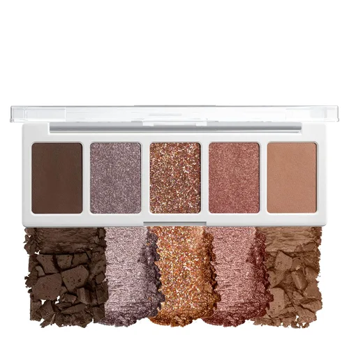 Miniatura 6 de wet n wild Color Icon - Paleta de 5 bandejas de maquillaje de sombra de ojos, camuflaje rosa, mate, brillante, metálico, de larga duración, rico