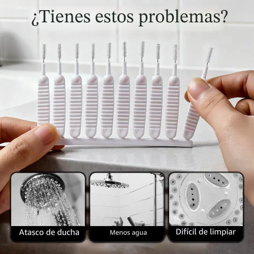 Miniatura 3 de Cepillo de limpieza para cabezal de ducha para agujeros pequeños, cepillo de limpieza antiobstrucción de espacios mejorado 2026, cepillos