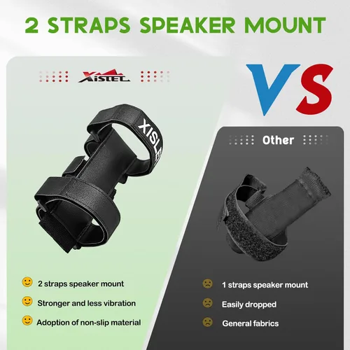 Miniatura 5 de Xislet Soporte de altavoz portátil compatible con accesorios de carrito de golf, carrito de club, EZGO, bicicleta, moto, cuatrimoto, cuatrimoto