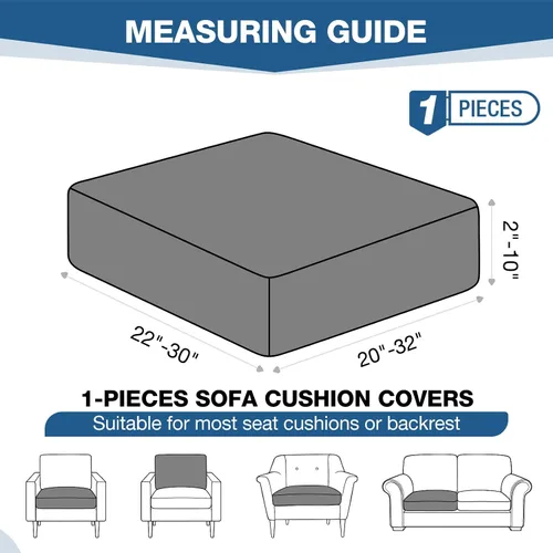 Miniatura 3 de TAOCOCO Fundas de Cojines de Sofá Elásticas Fundas de Asiento de Silla para Sillón, Fundas de Asiento de Sofá de 1 Pieza Protector de Muebles Suave