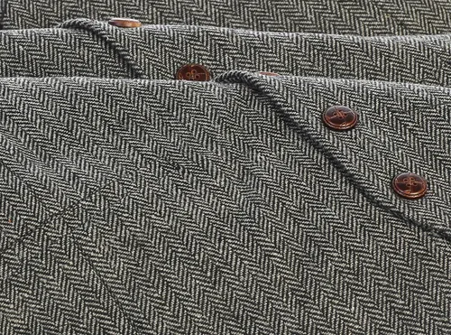 Miniatura 26 de Gioberti Chaleco de tweed formal de 6 botones para hombres