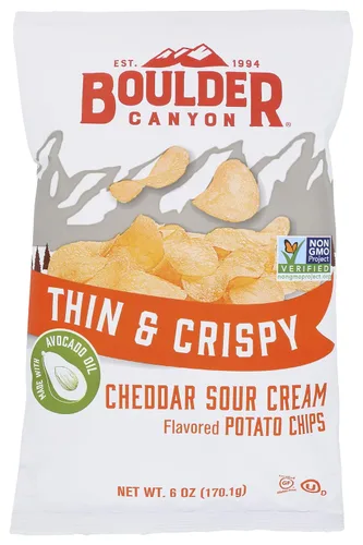 Miniatura 41 de Boulder Canyon, papas fritas Canyon Cut con aceite de aguacate, sal y pimienta, 5.25 onzas