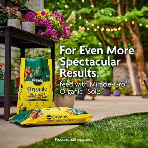 Miniatura 8 de Miracle-Gro Alimento orgánico para plantas, uso con plantas de interior o exterior, fertilizante líquido orgánico para contenedores y jardines