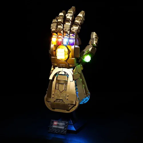 Miniatura 8 de Kyglaring Kit de iluminación LED (sin modelo) diseñado para Lego Infinity Gauntlet 76191 Thanos Juego de construcción de modelo de guantelete