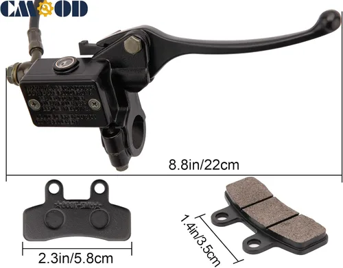 Miniatura 2 de CMOOD - Montaje de pinza de cilindro maestro para freno de disco delantero 50 cc. 70 cc. 90 cc. 110 cc. 125 cc. para ATV chino SSR Dirt Bike Pit Bike