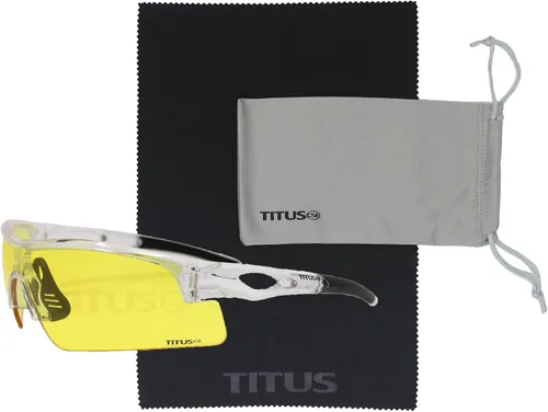 Miniatura 16 de TITUS G20 Gafas de seguridad para todos los deportes, protección para motocicletas, compatibles con ANSI Z87+ Marco negro - Lente ahumado - Con bolsa