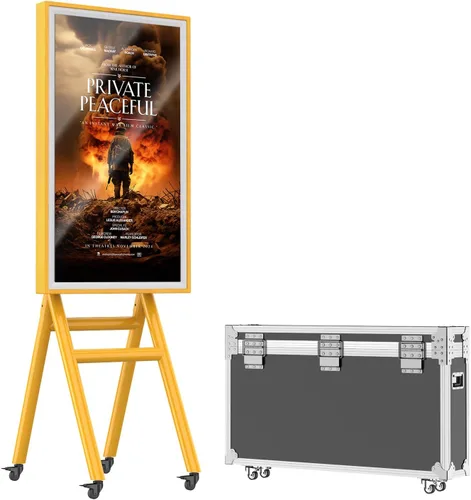 Miniatura 7 de MWE Pantalla de señalización digital móvil de 43 pulgadas, pantalla táctil UHD portátil para publicidad, póster de quiosco, publicación