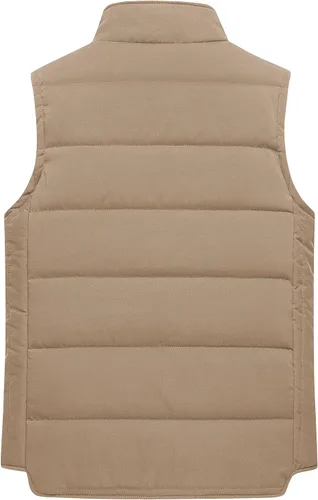 Miniatura 2 de Chrisuno Chaleco acolchado casual para mujer, con cuello alto, chaleco acolchado para exteriores