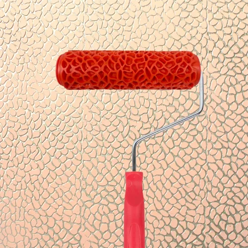 Nichiyo Rodillo de textura de 7 pulgadas DIY para arte decorativo, rodillo de pintura con patrón de goma para decoración de paredes, muebles y EG317T