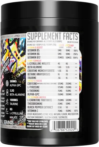 Miniatura 5 de GMU SPORT Jacked Juice Pre Entrenamiento Bombas de energía explosiva, enfoque y músculo 0.28 oz de malato de citrulina, 0.11 onzas de creatina