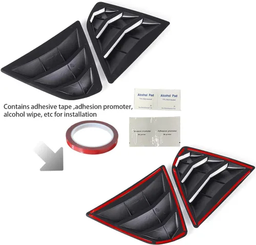 Miniatura 5 de para Nissan Sentra 2013-2019 Accesorios Exteriores Deportivos Persianas de Ventanas Laterales Traseras del Coche Rejillas de Ventilación Cubiertas