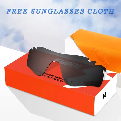 Miniatura 6 de Fiskr Lentes de repuesto para gafas de sol Oakley RadarLock Path, 2 pares empaquetados para OO9181