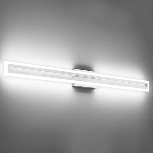 Miniatura 35 de SOLFART Luces de tocador de baño sobre espejo 14W 60 cm Luz de baño moderna negra 6000K ND