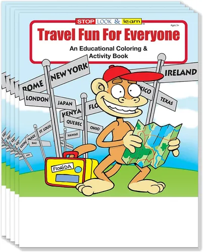 Miniatura 8 de ZOCO - Viajar es divertido - Libros educativos para colorear personalizados para niños (paquete de 250 unidades, con crayones) - Viaja y explora