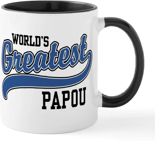 Miniatura 7 de CafePress Papou (Worlds Best) Taza de café de cerámica (11 oz (11.0 fl oz)