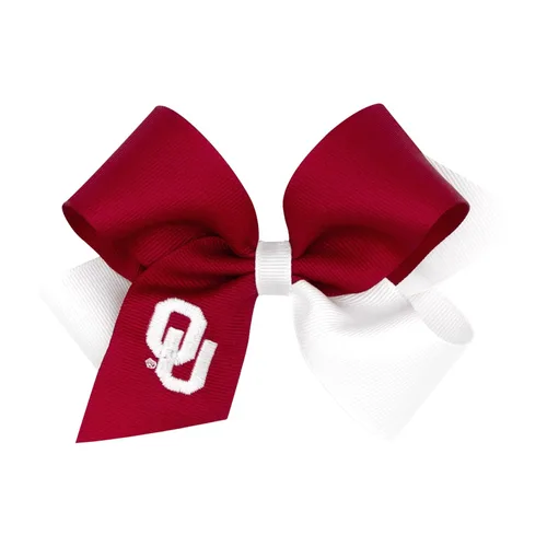 Miniatura 18 de Divine Creations - Lazo para el pelo de dos tonos para niñas con temática universitaria para el día del juego, por Wee Ones en un clip WeeStay