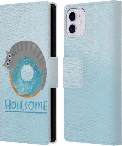 Miniatura 13 de Head Case Designs Officially Licensed Planet Cat Avocato Puns Leather Wallet Case Compatible with Apple iPhone 11